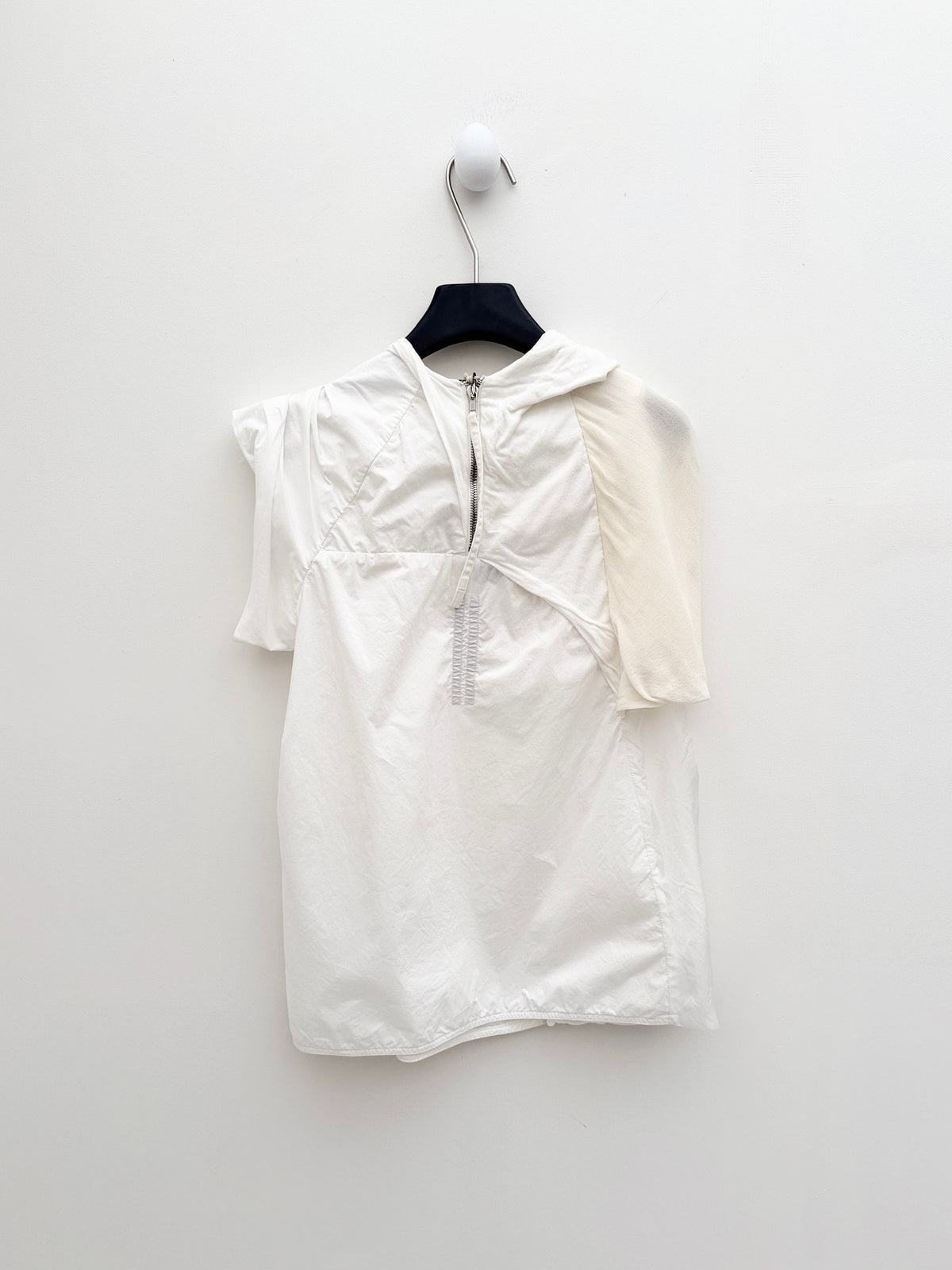Rick Owens 2017SS Draped Layered Cotton Top