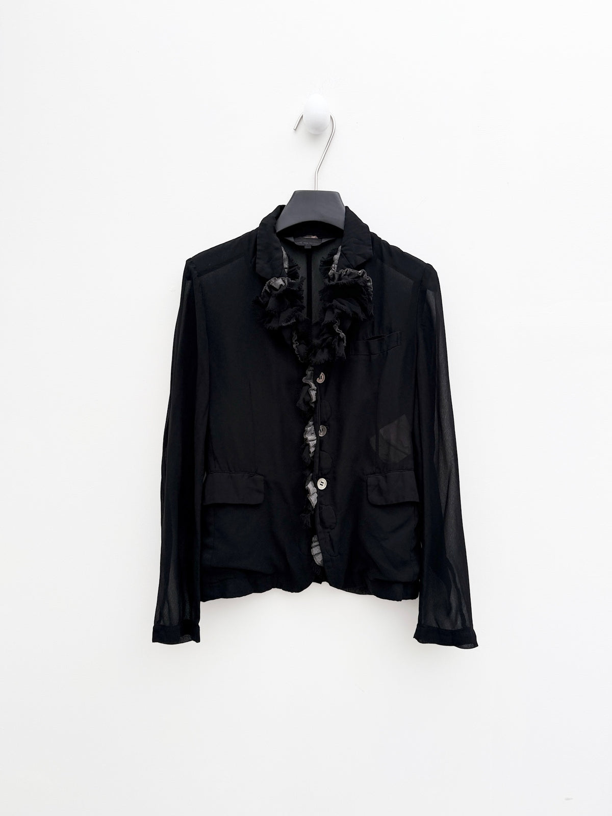 Comme des Garçons 2014SS Sheer Ruffle Blazer