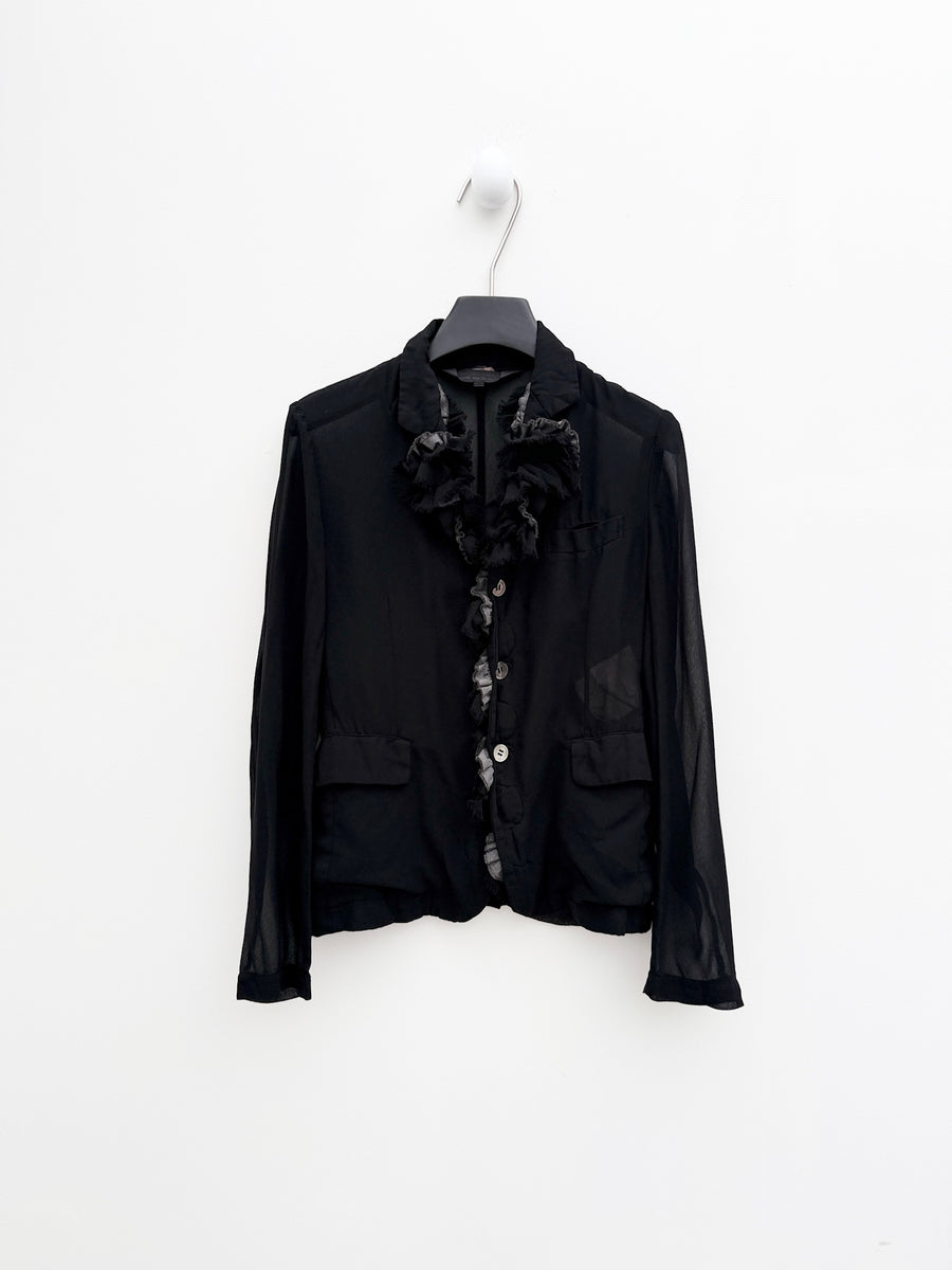 Comme des Garçons 2014SS Sheer Ruffle Blazer