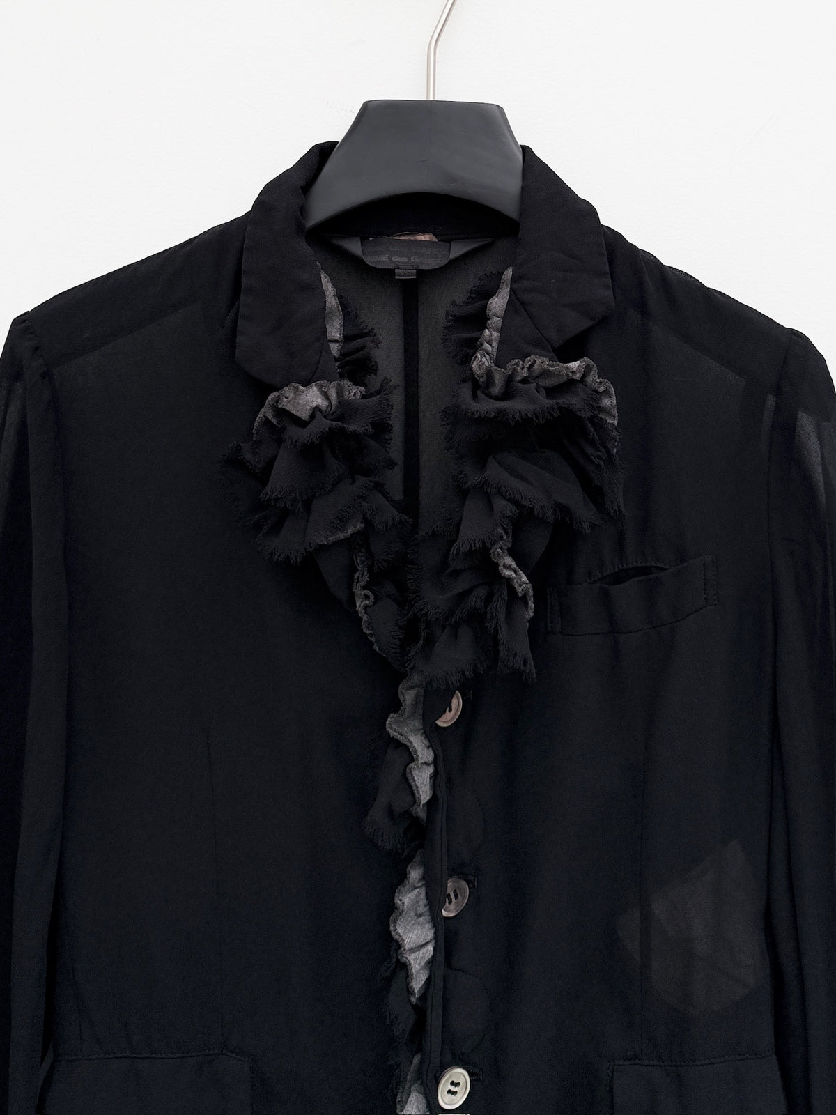 Comme des Garçons 2014SS Sheer Ruffle Blazer