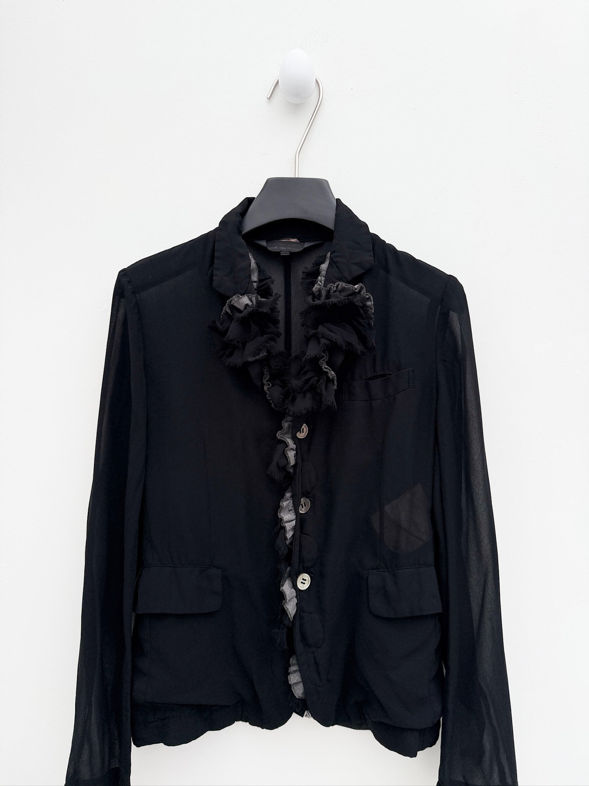 Comme des Garçons 2014SS Sheer Ruffle Blazer