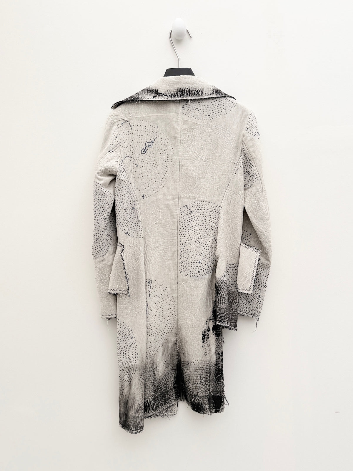 Yohji Yamamoto 2019FW Hand-Stitched Painted Coat