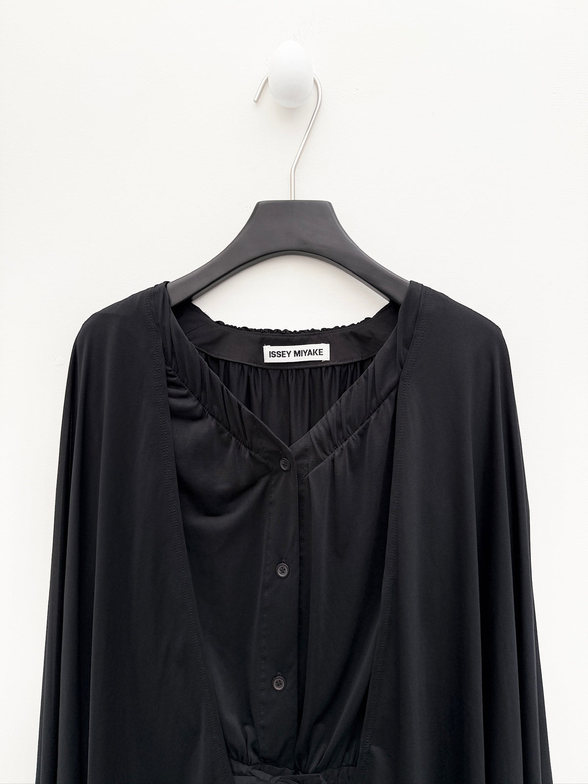 Issey Miyake Draped Cape-Layer Jacket