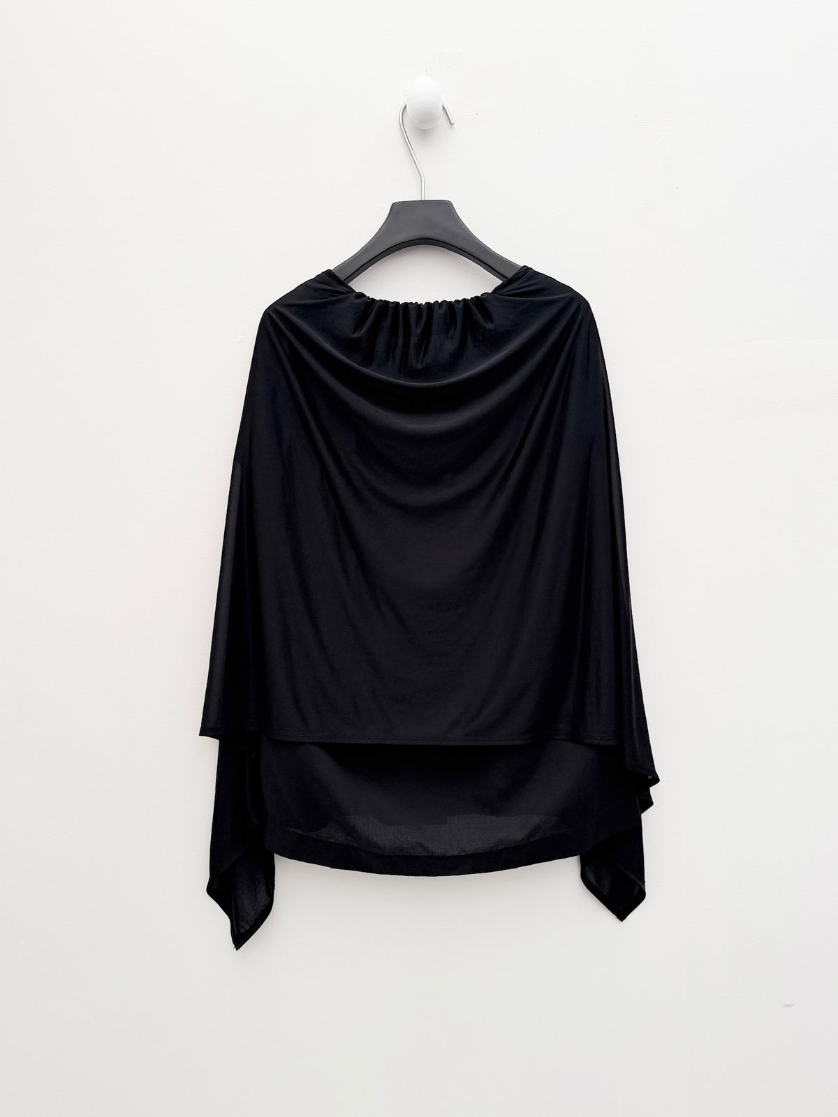 Issey Miyake Draped Cape-Layer Jacket