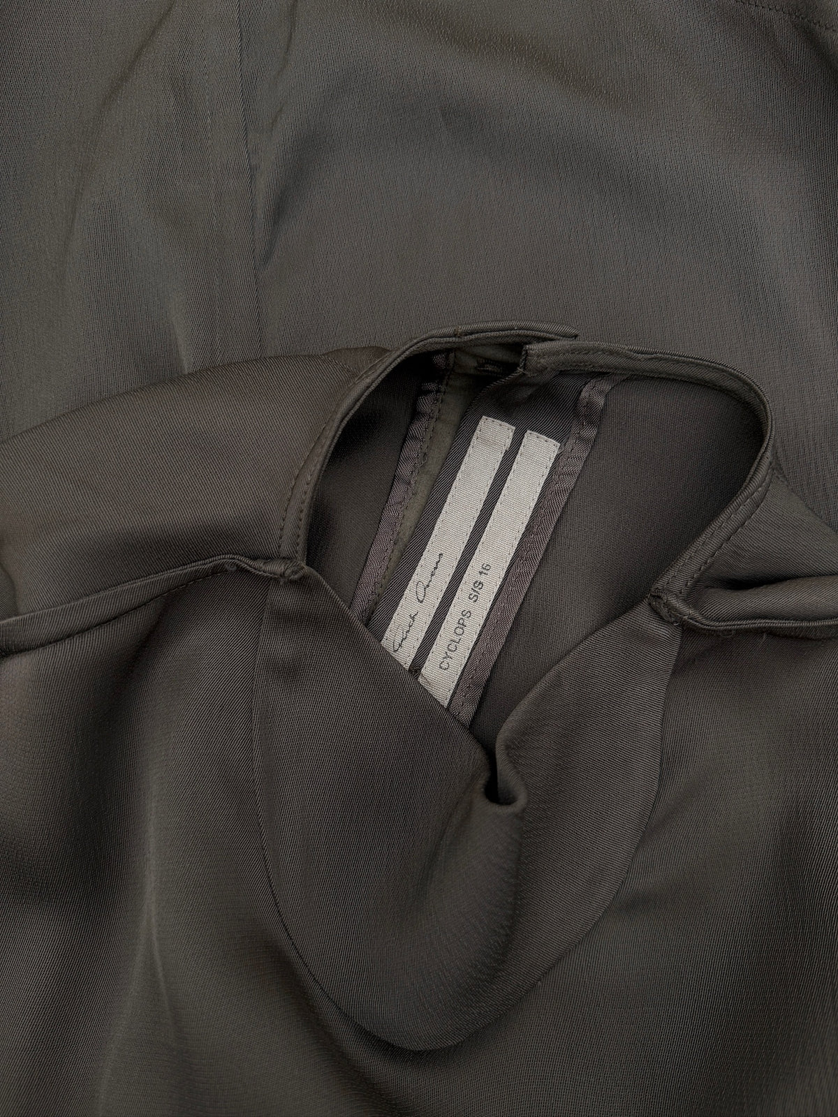Rick Owens 2016SS “Cyclops” Draped Cocoon Dress