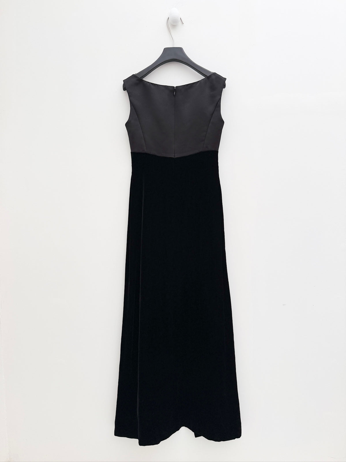 Balenciaga 1996FW Runway Velvet Bow Maxi Dress