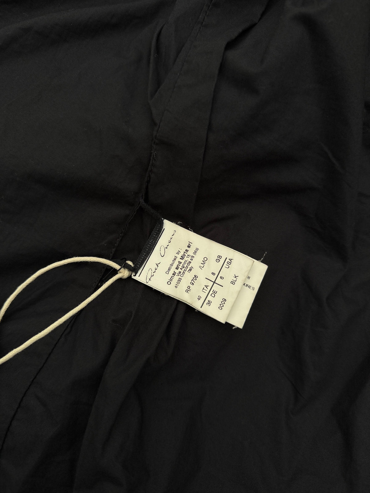 Rick Owens Asymmetric Funnel-Neck Lamb Leather Jacket