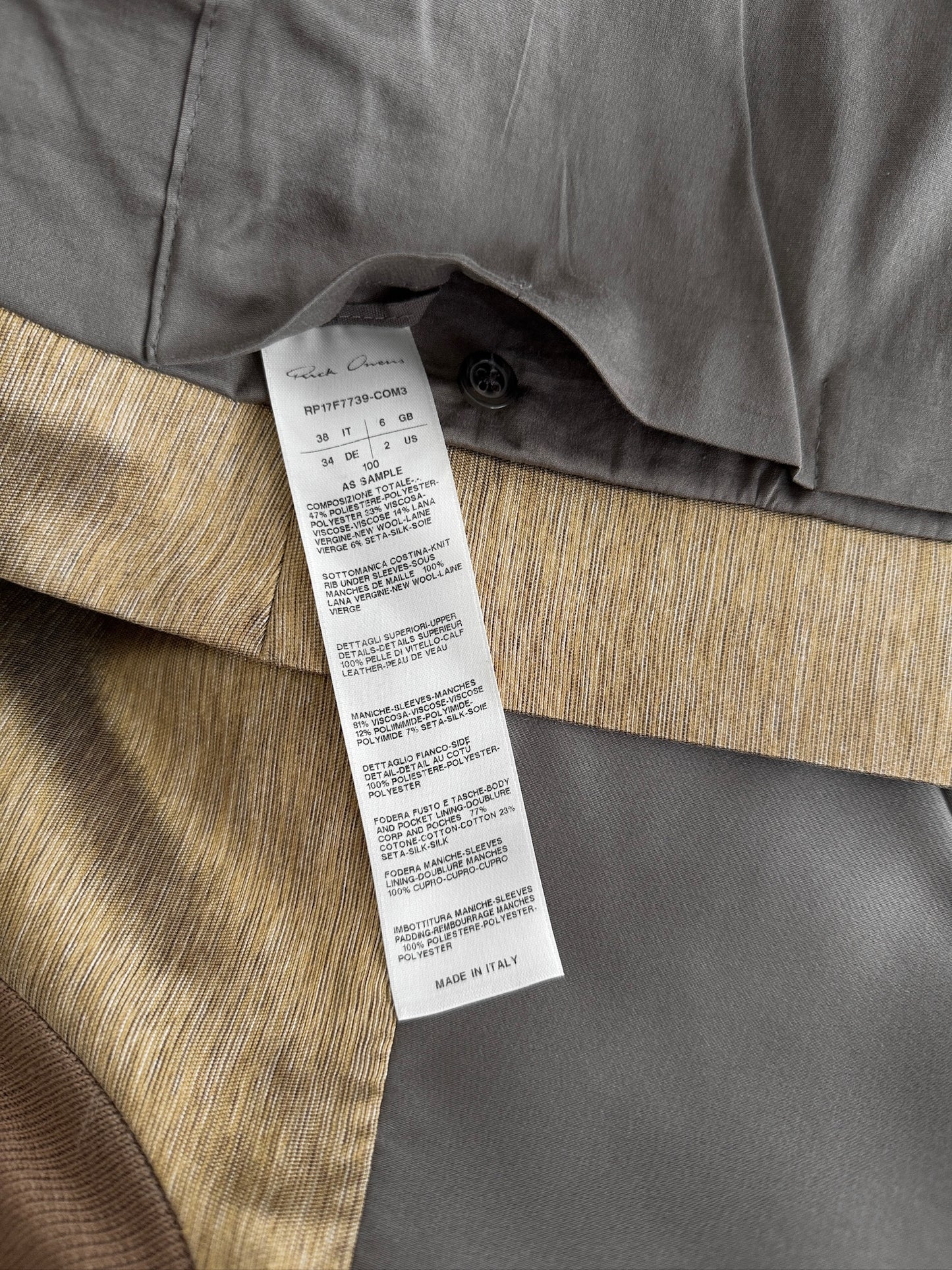 Rick Owens 2011SS Runway Jacket