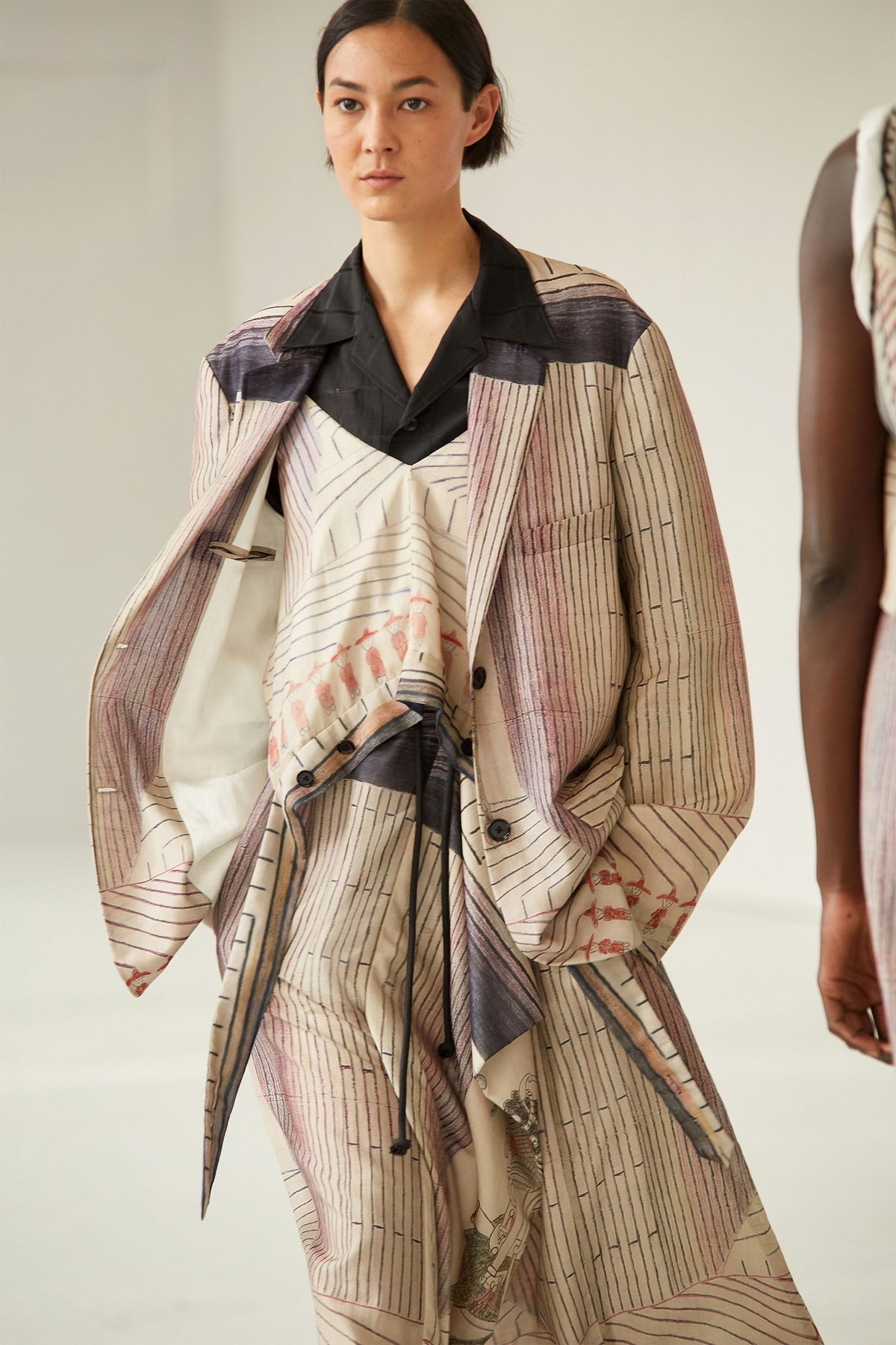 Lemaire 2021SS Runway Martín Ramírez Print Blazer