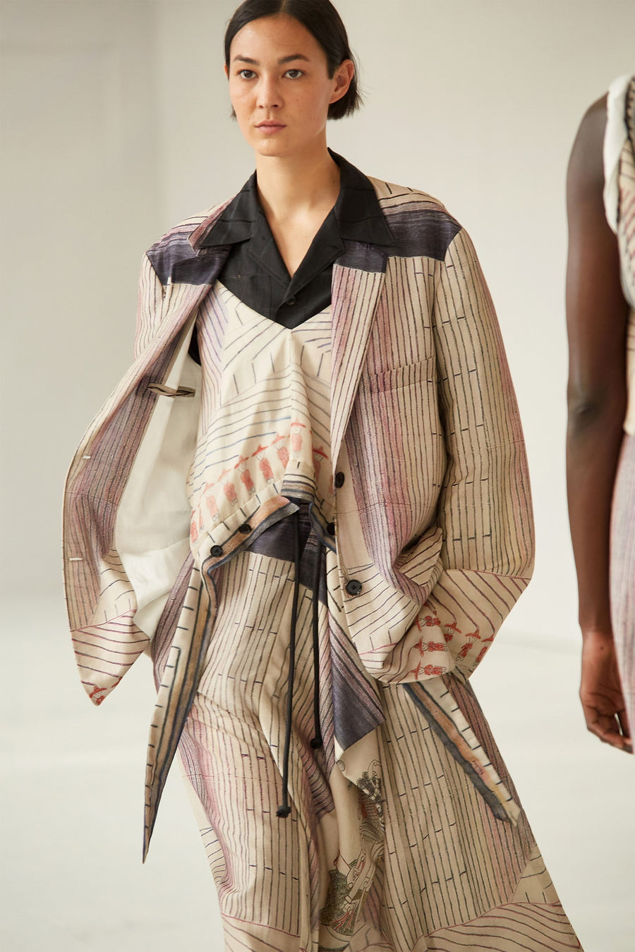 Lemaire 2021SS Runway Martín Ramírez Print Blazer