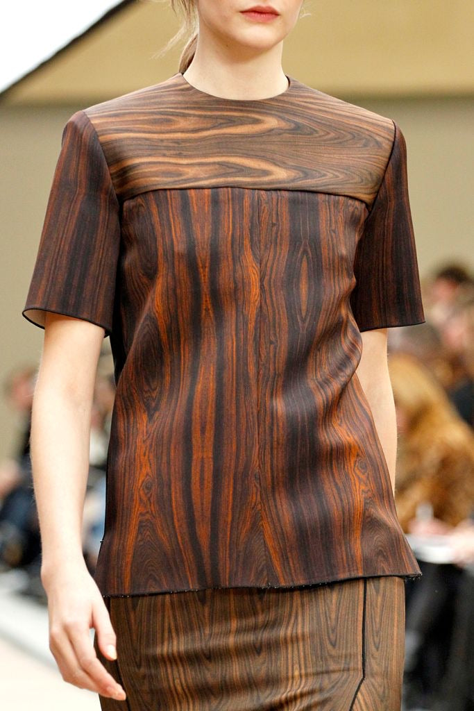 Celine by Phoebe Philo 2011FW Woodgrain Print Skirt (Céline) — view 6 of 6