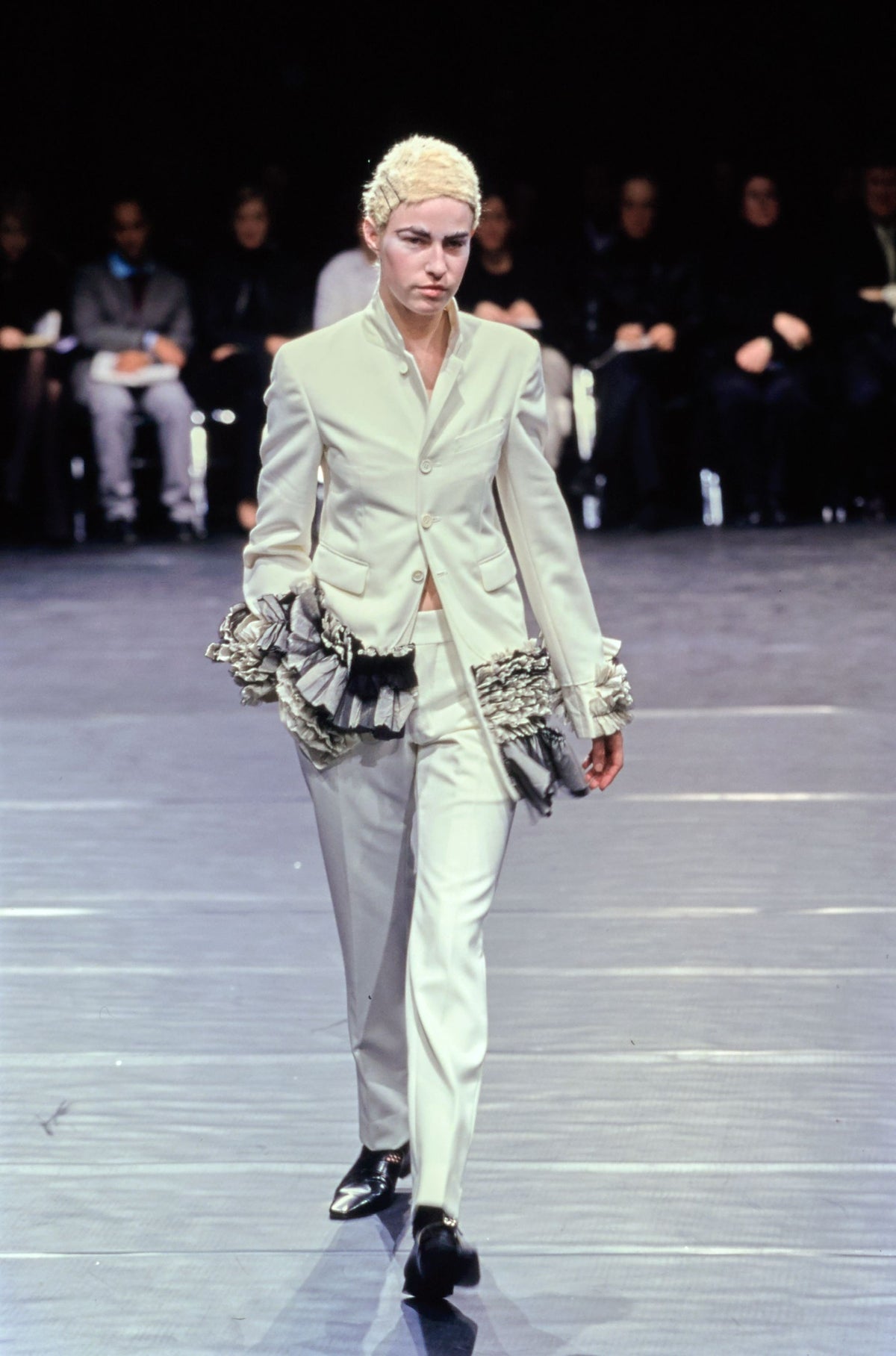 Comme des Garçons 2000FW “Hard and Forceful” Runway Ruffle Suit